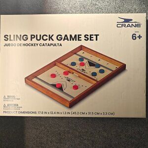 Crane Sling Puck Game Set Fast Action Tabletop Hockey NEW